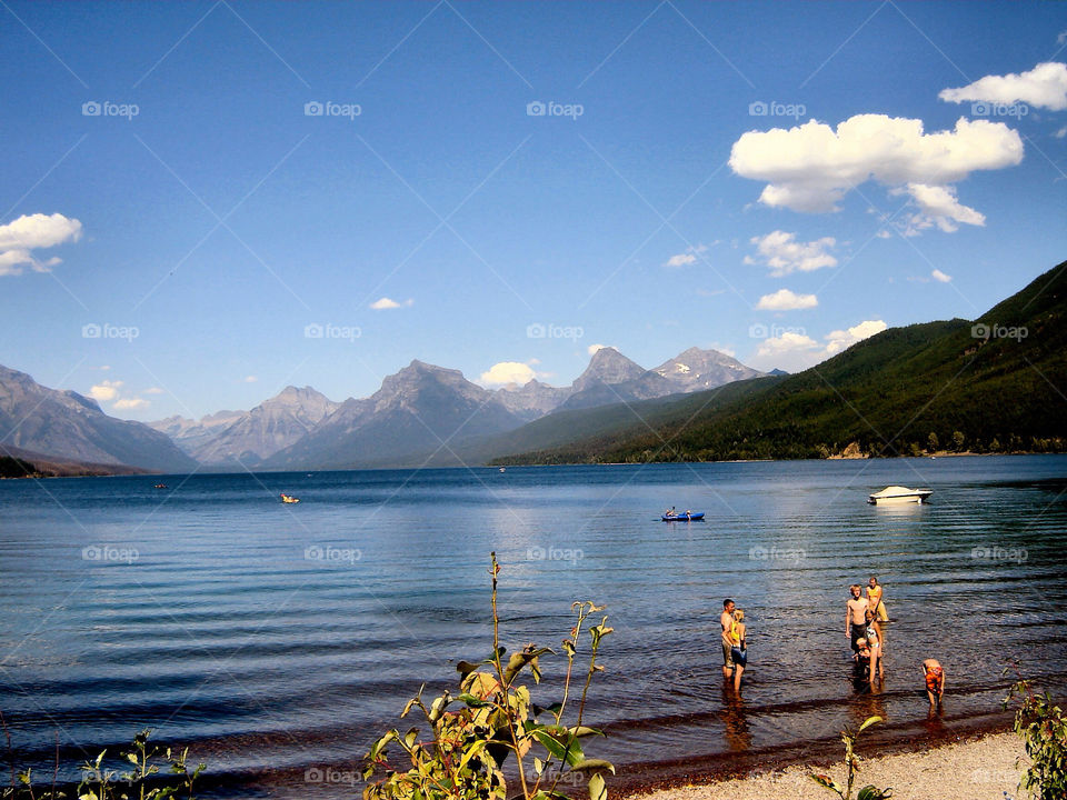 lake mountains united states by refocusphoto