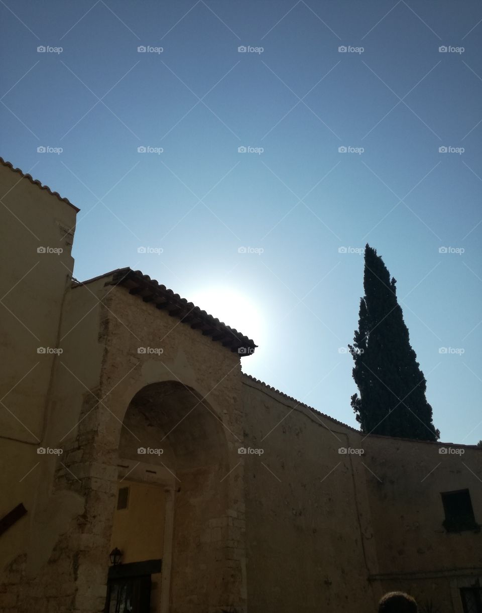 Sunset from the sanctuary