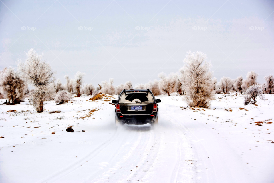 vehicle snow winter car by jmsilva59