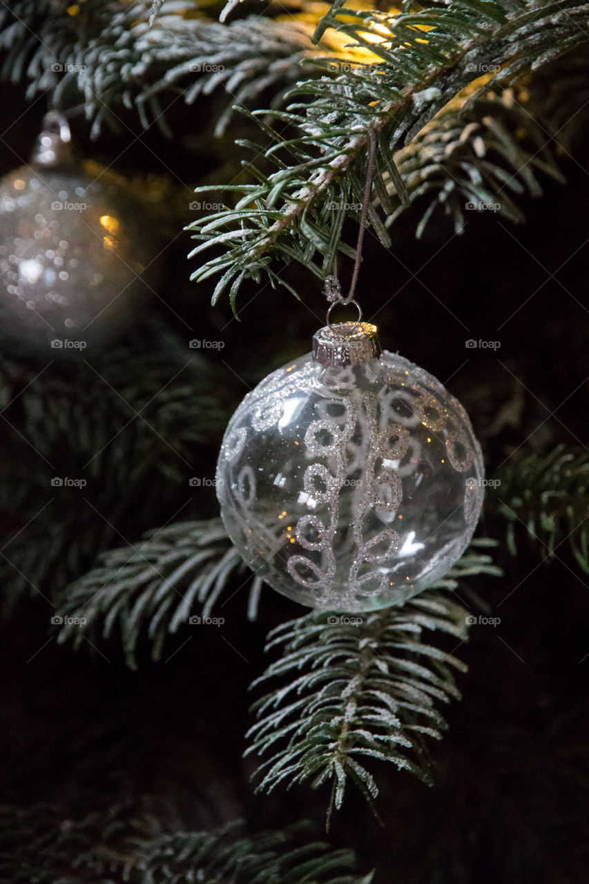 Christmas tree ornaments glass balls - jul julgran kulor 