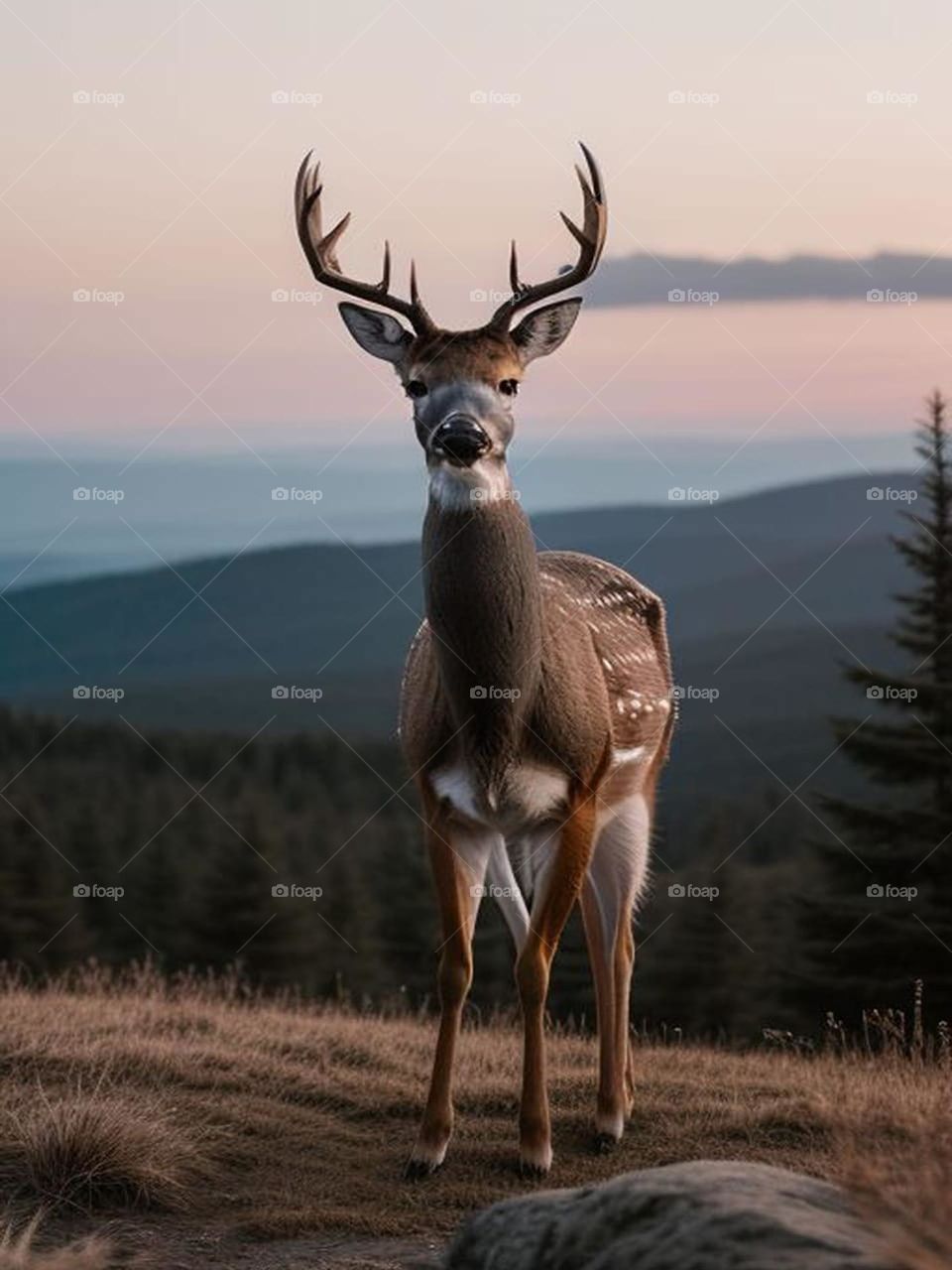 Beautiful deer in the wild
