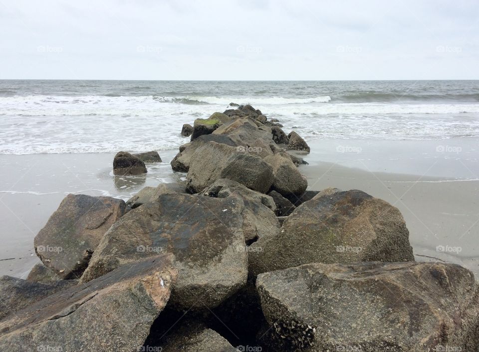 This beach rocks. 