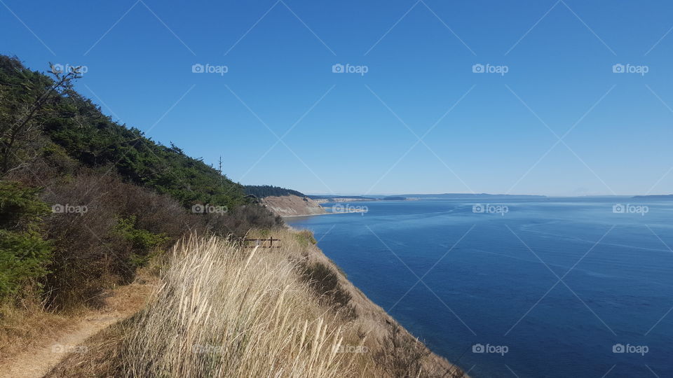 Trail on the Cliff Side of Whidbey Island