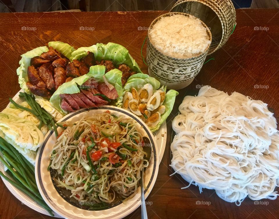 Enjoyed this healthy and refreshing Lao appetizer. 