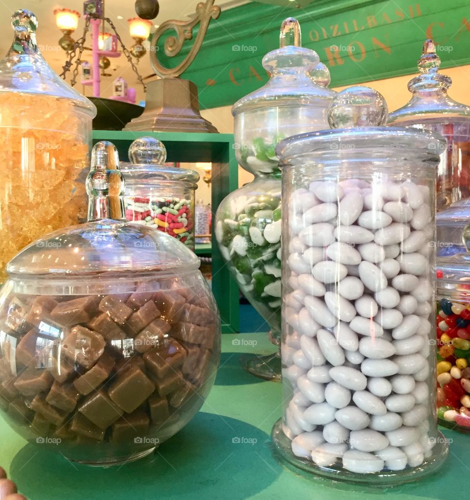 Jars with candies 