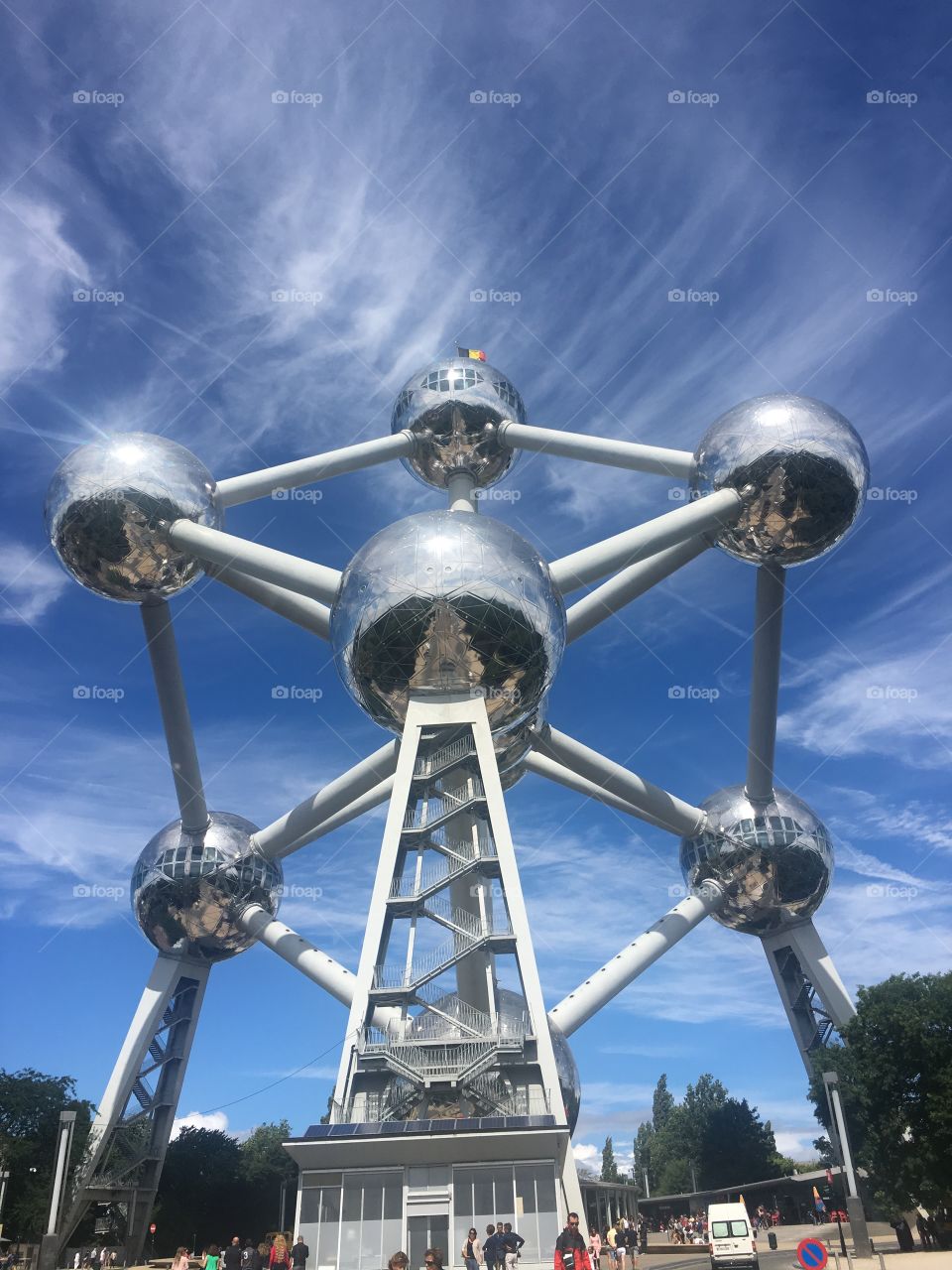 The atomium in Brussels Belgium 