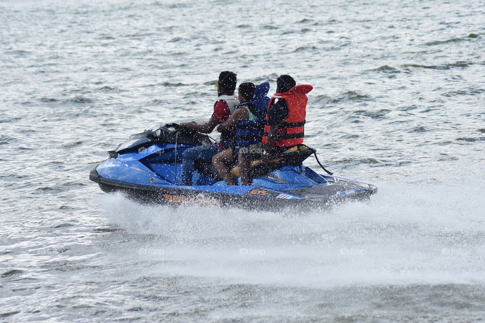 Jet ski mania on #at Gregory's Lake