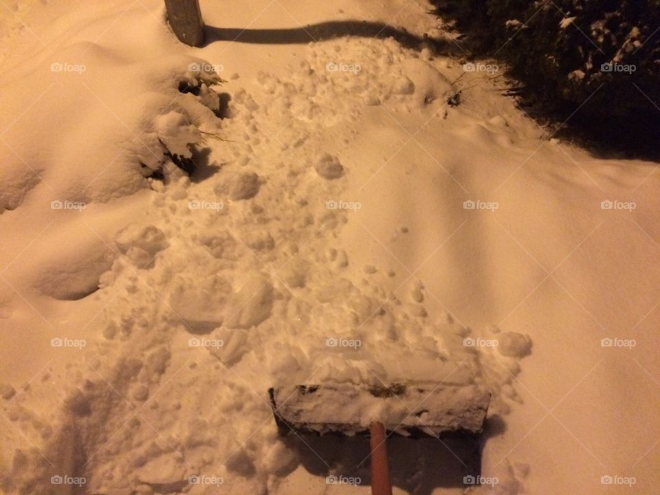 Shovelling after snow storm!  