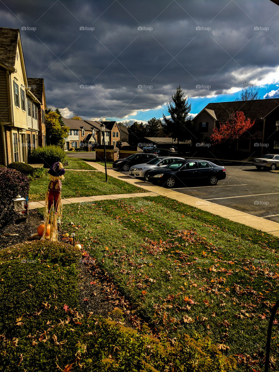 cloudy autumn day