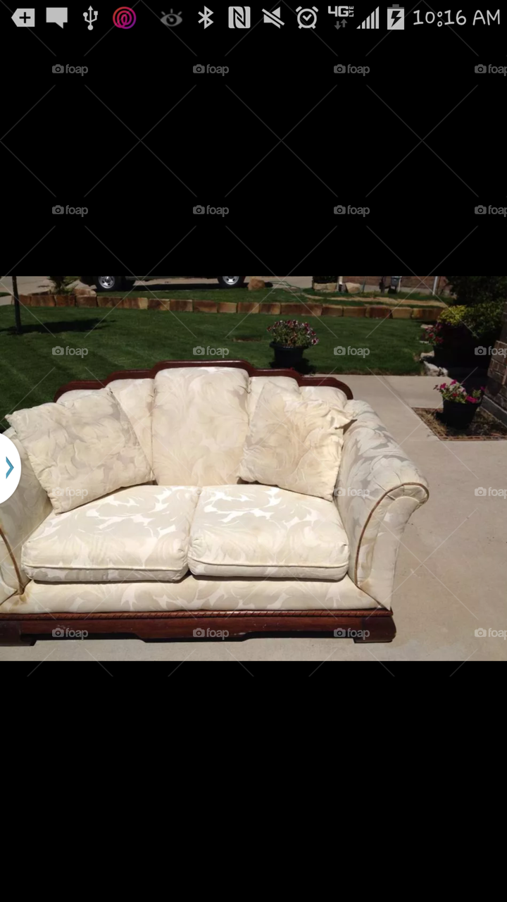 The loves eat . Old seat up for sale, had to take photos 