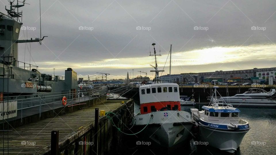 Boats in the harbor