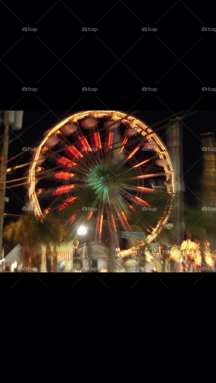 lights carnival ferriswheel by gingersleetsnow
