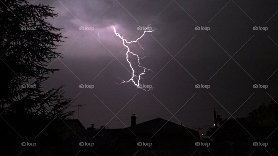 Lighting during a storm 