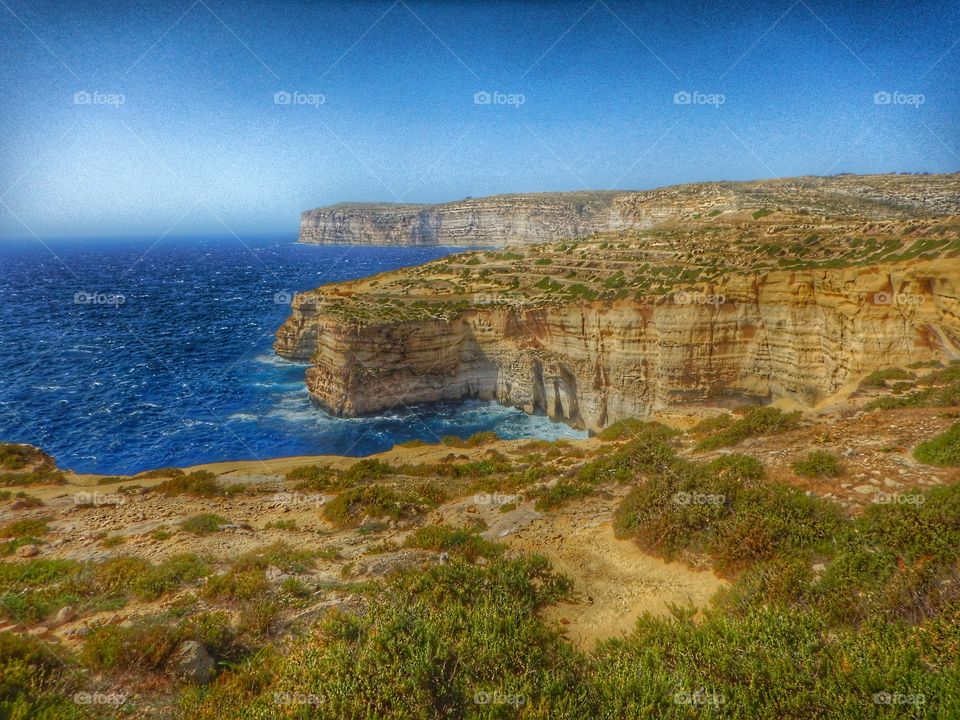 Malta cliffs