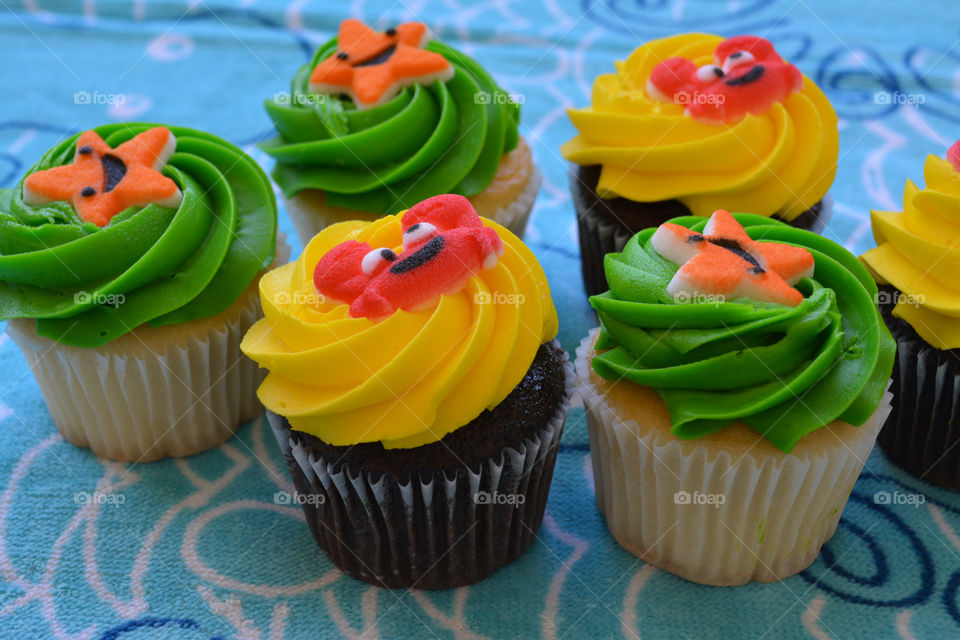 Sea Creature Cupcakes