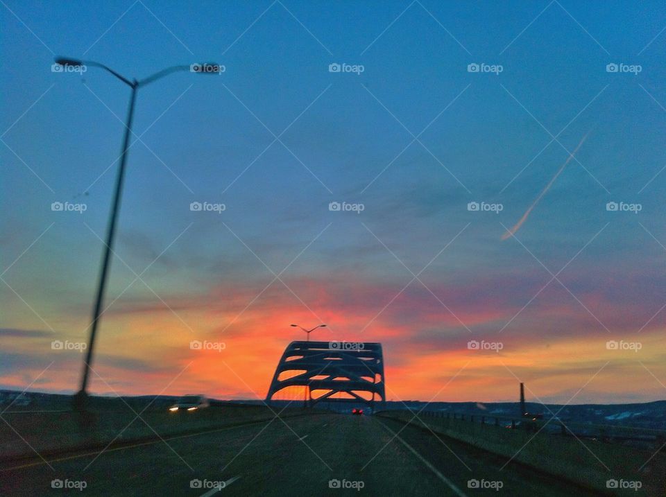 Sunset bridge