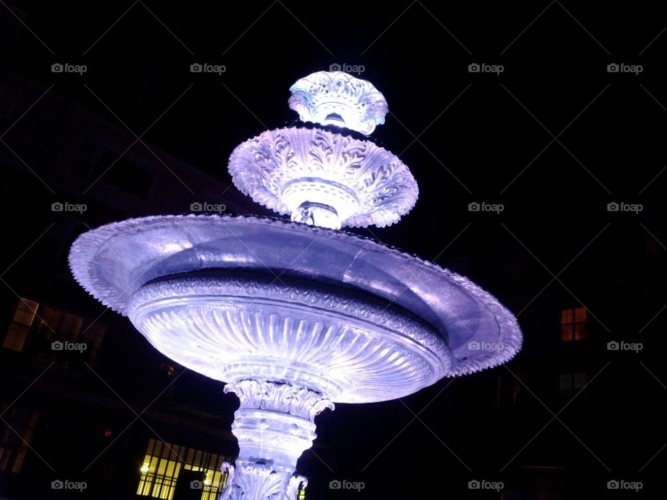 purple fountain