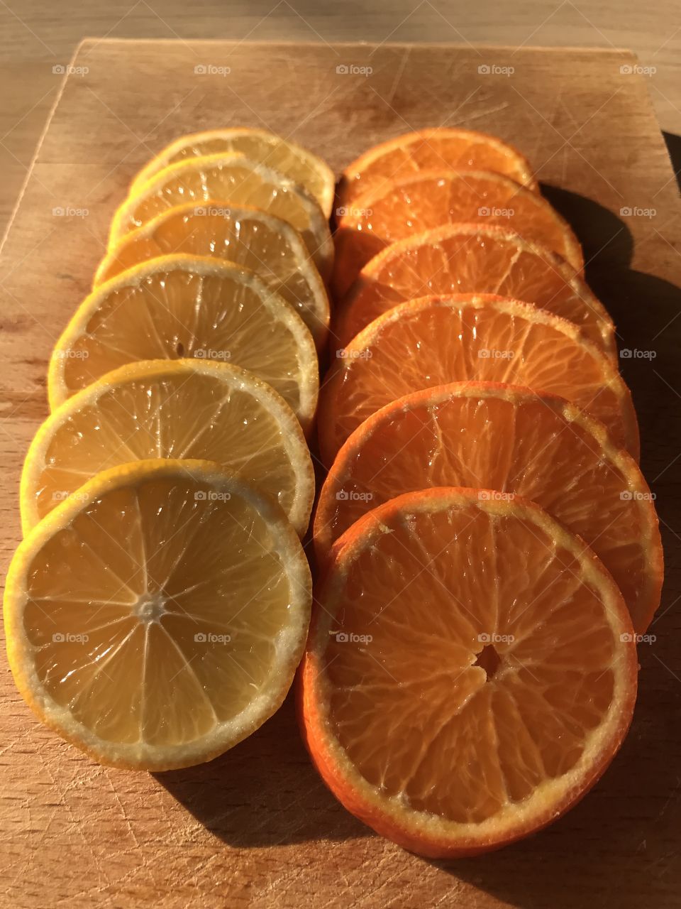 Orange and lemon