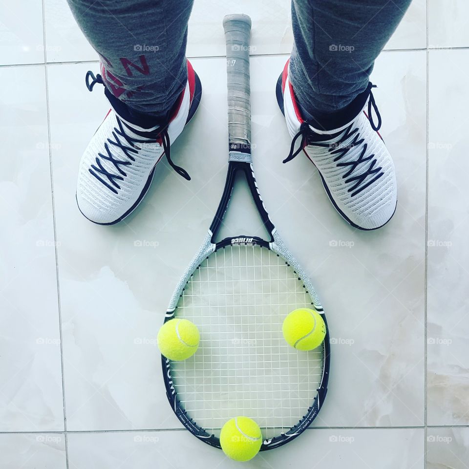 Tennis in Air Jordans