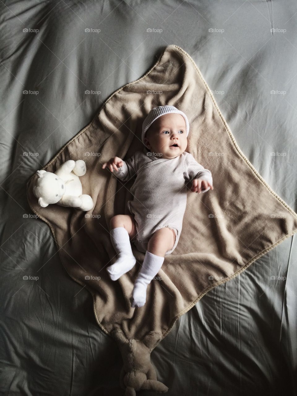 Happy baby portrait 