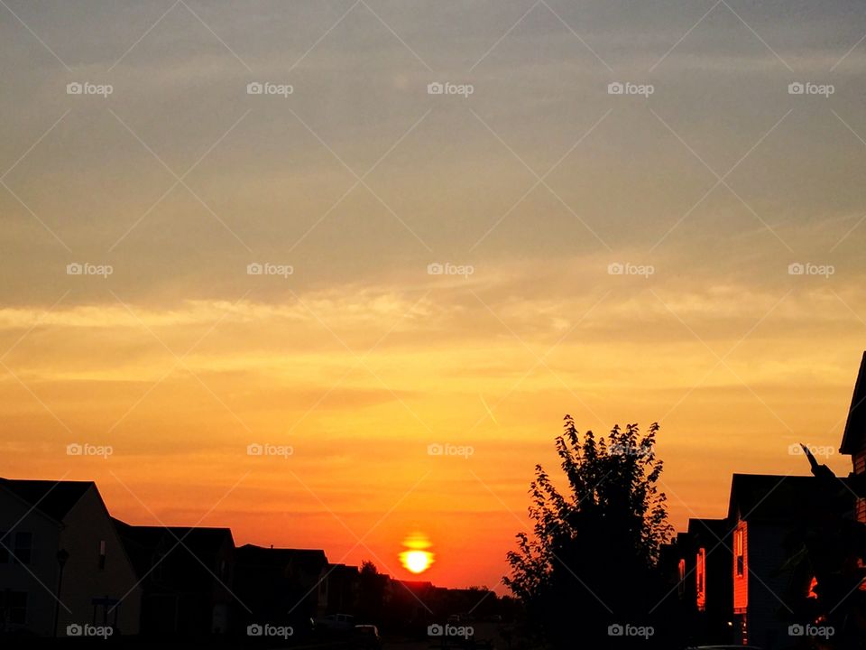 Sunset in Pendleton Indiana 