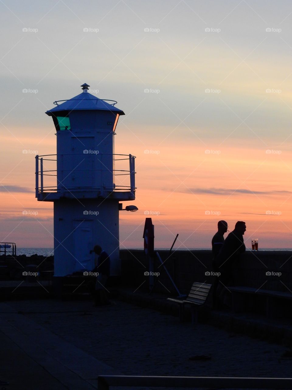 August by the lighthouse