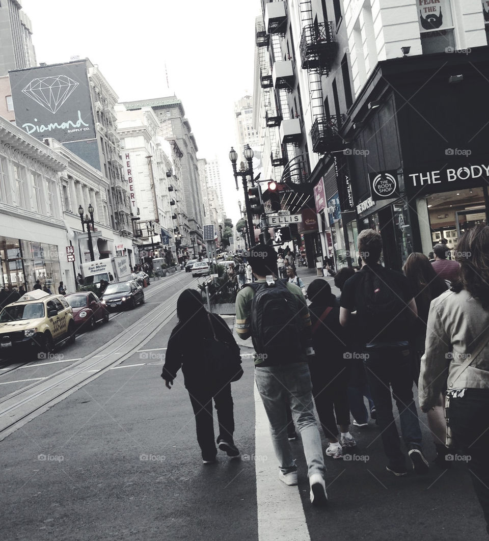 TOURISTS AT POWELL