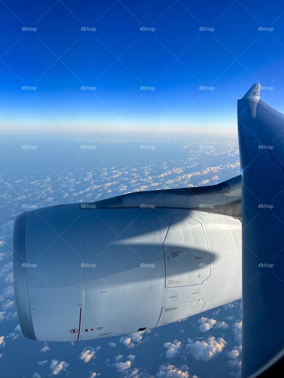 Flying over the Pacific Ocean on a Hawaiian Airlines Airbus
A330