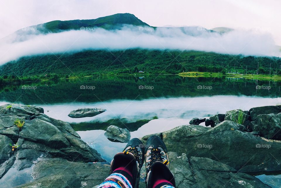 Hiking boots in Norway 
