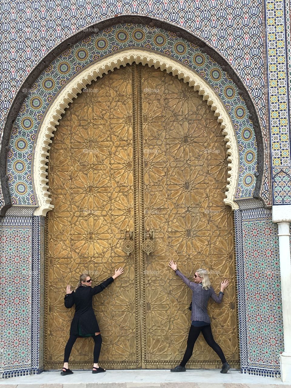 Ornate doors in fez 