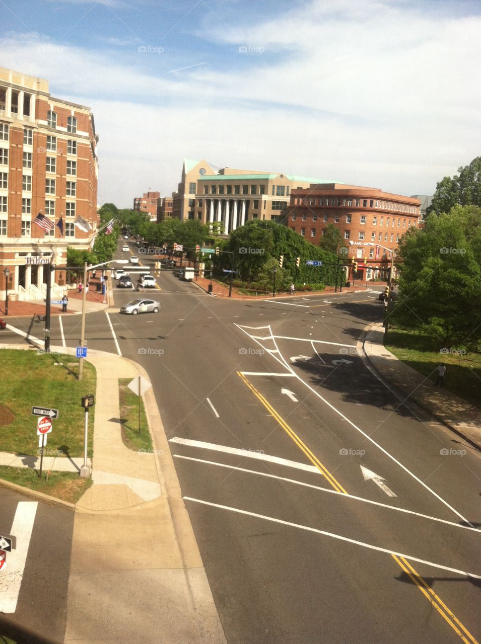 King street view from Metro . Great view from high city of Alexandria 