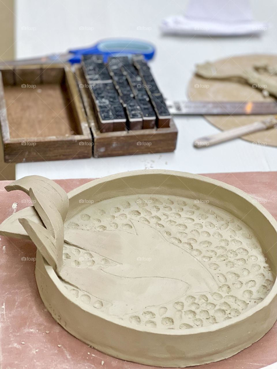 The process of making dishes