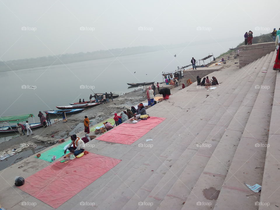 this is Ganga river stay in Varanasi, Uttar Pradesh, India.