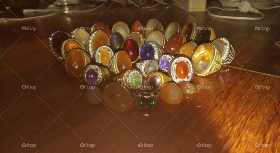 I took this photo agate collection on October 3, 2019 at 06:45