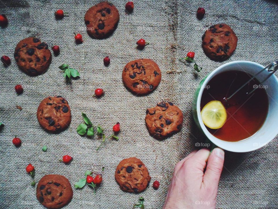 tea and cookies