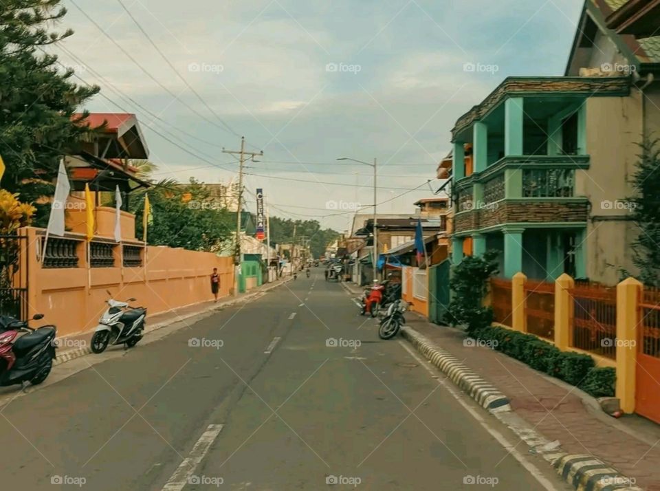 A most beautiful and attractive view of the village road.