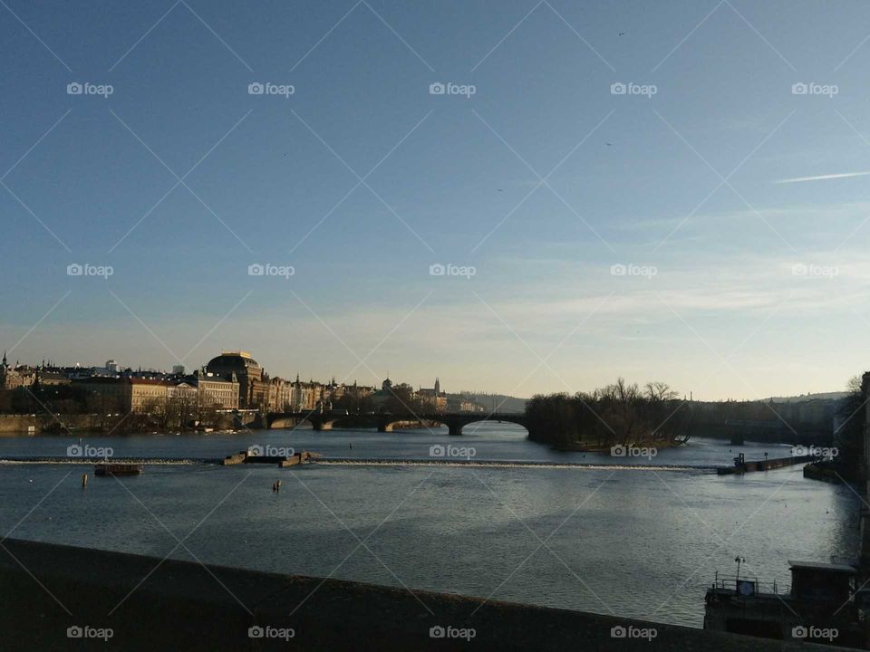 Prague Bridge View