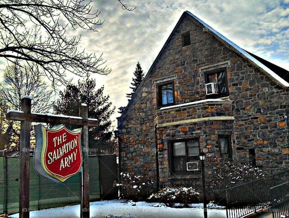 Salvation Army I took clients too, in White Plains, New York, building, landscape, cityscape, Salvation Army helps the homeless