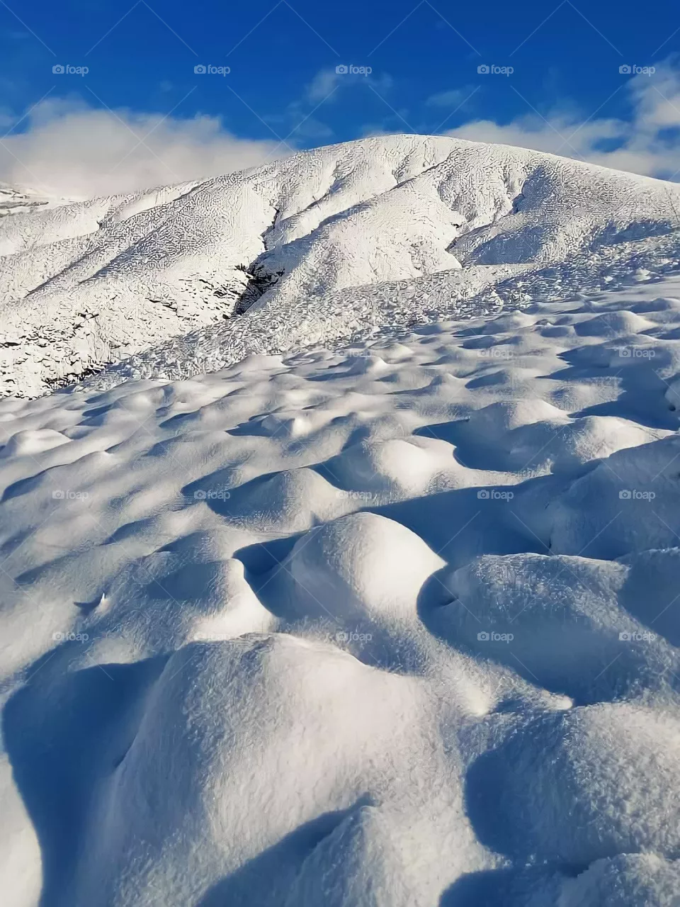 Snow scene in Morocco