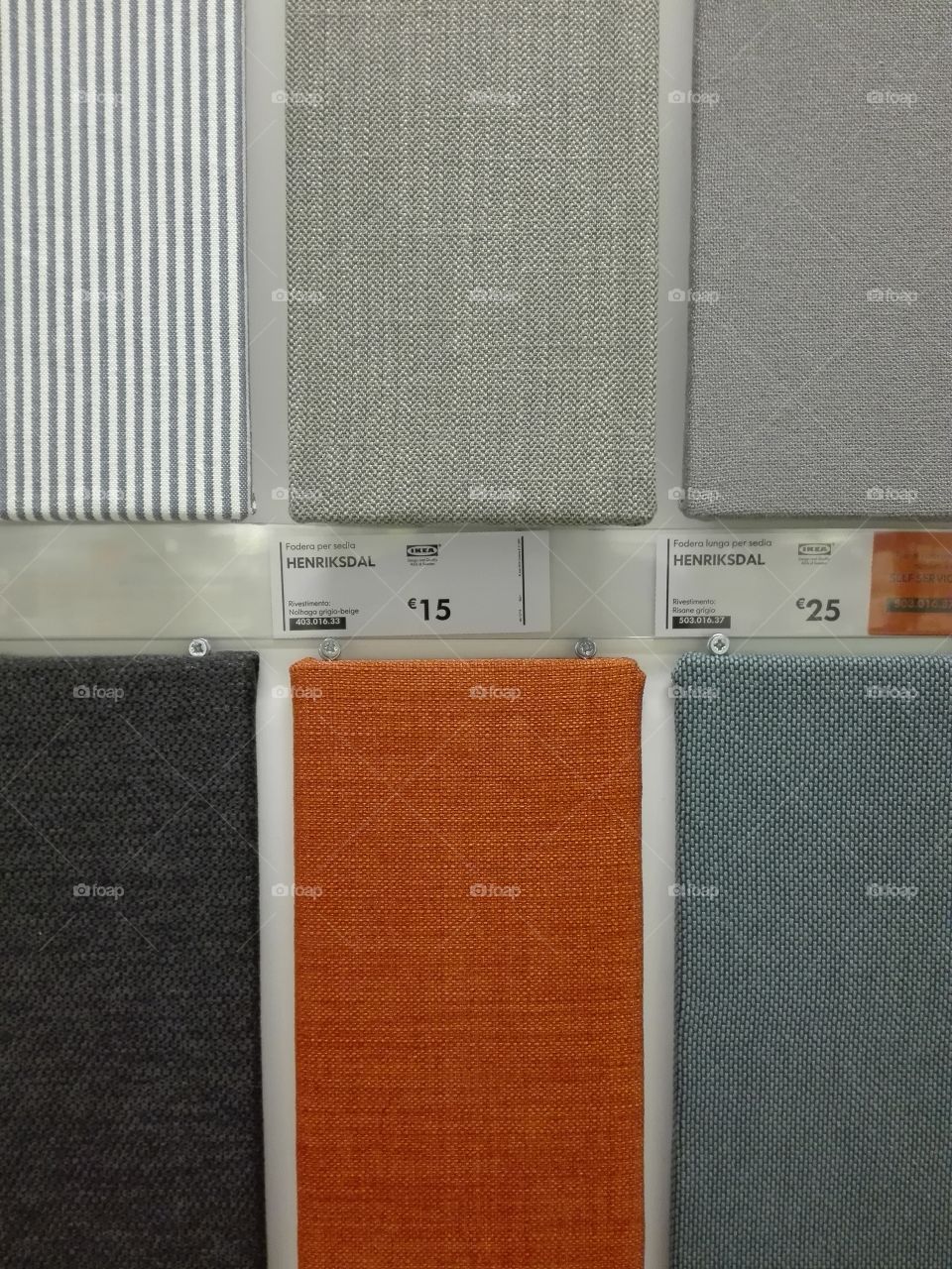 Colored fabric for carpets