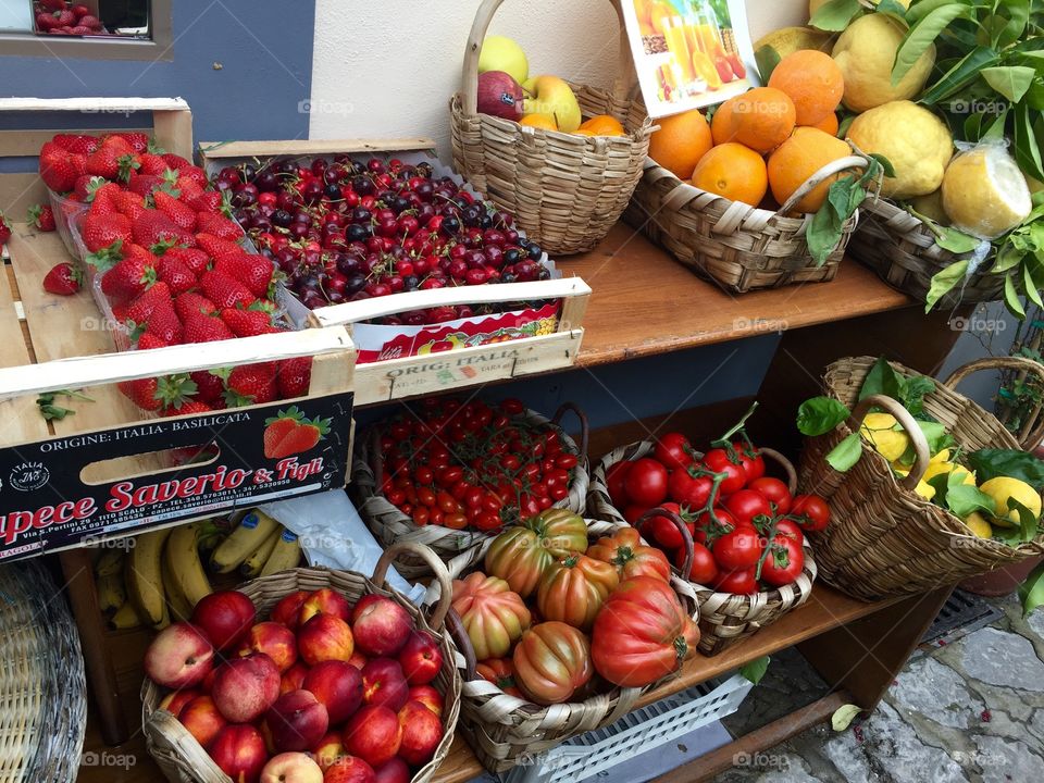 Fresh produce at the market