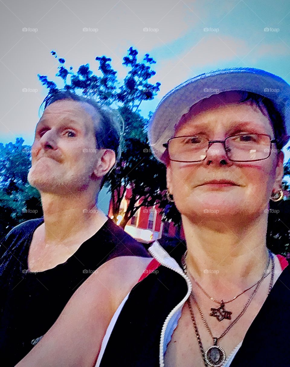 Me and my significant other, Timothy standing outside by the Mexican taco stand on 48th Street corner of Vernon Jackson Avenue in Long Island City, Queens, New York. This picture was taken in the summer of 2021. Hypnotic Productions