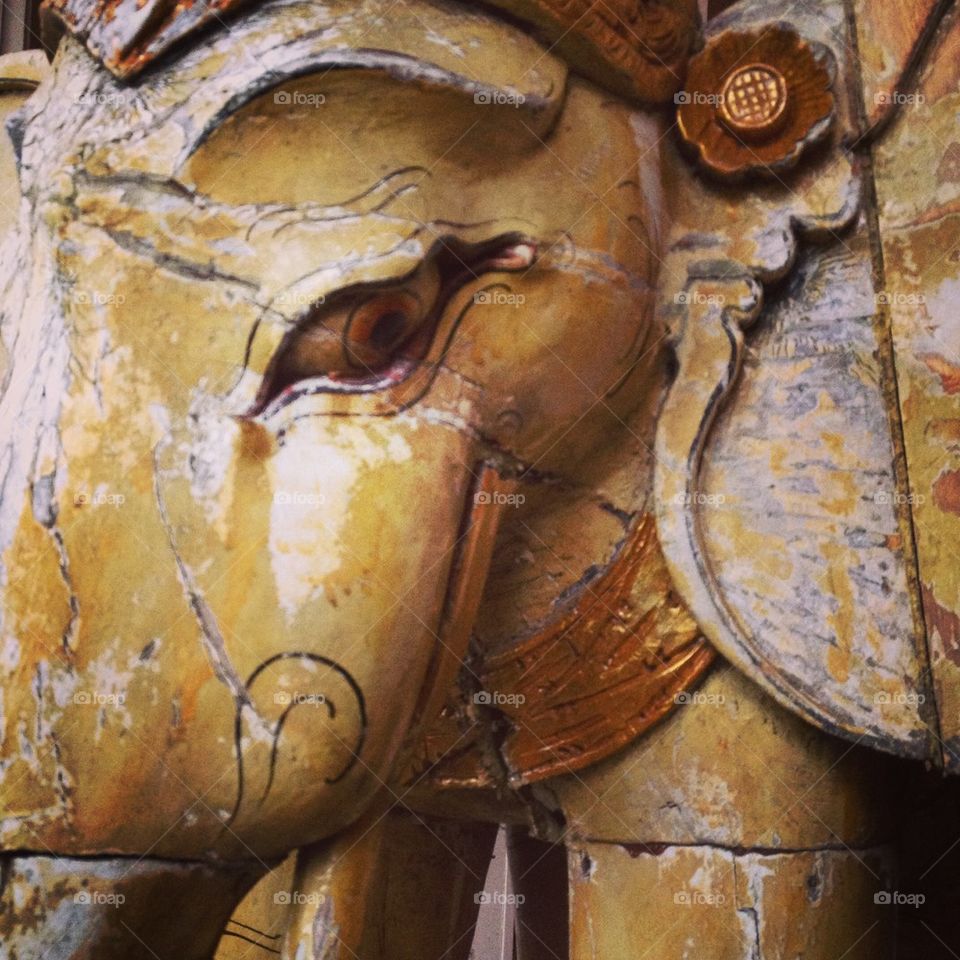 Elephant spiritual statue 