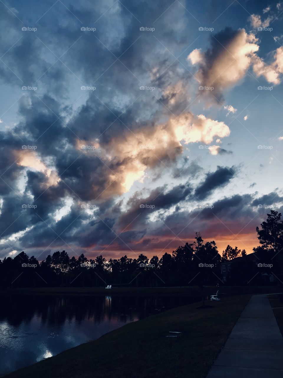 Florida Sunset In Flagler County 