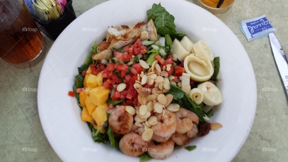 Mahi and Shrimp Salad. from Fogarty's in Key West, Florida