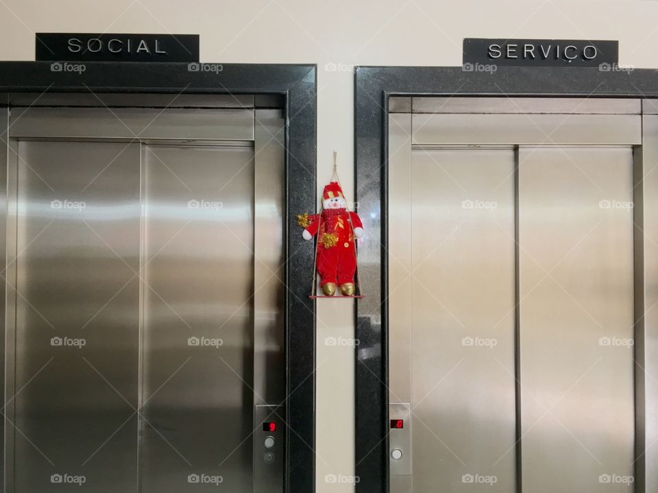 Christmas Elevator.