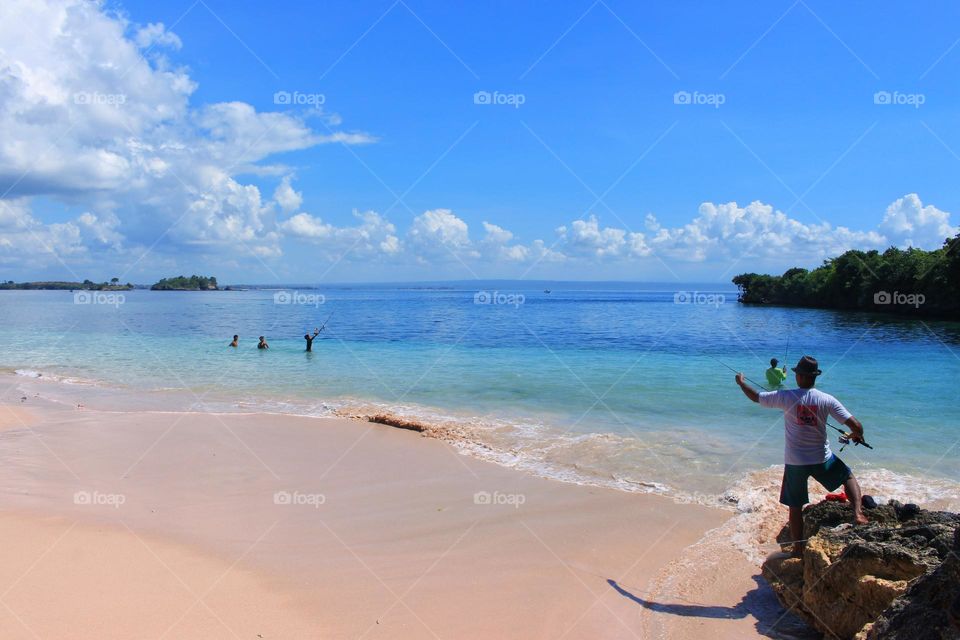 Pink Beach, Lombok Island, Indonesia