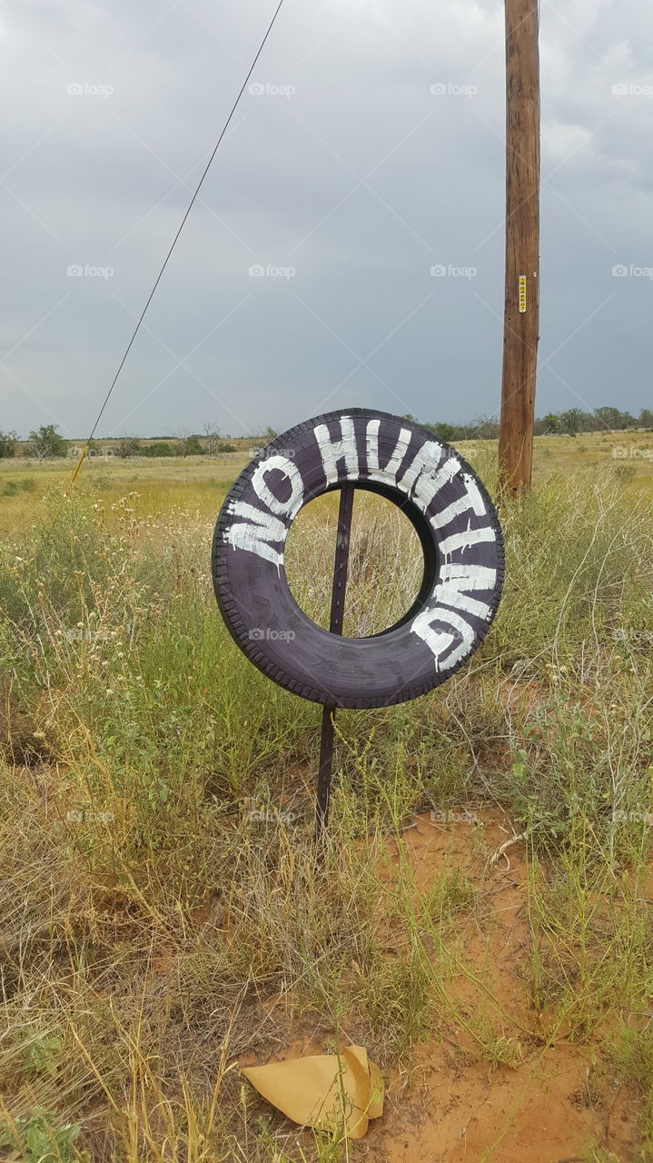 No hunting tire