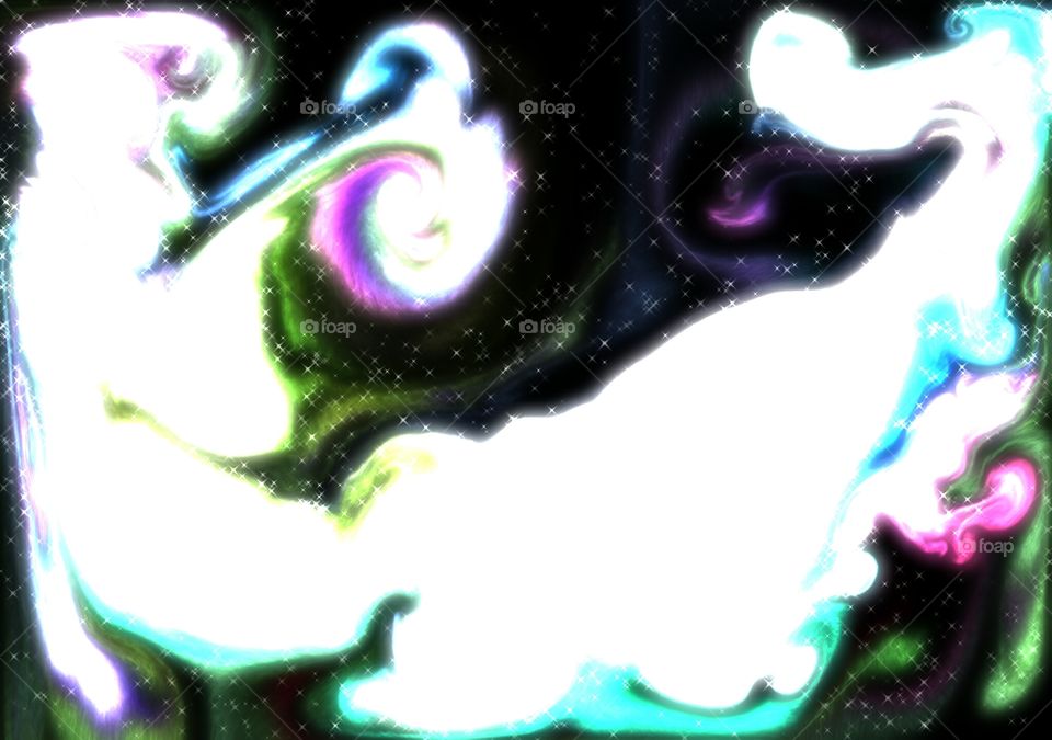 Glowing Fluids and Particles Art 2