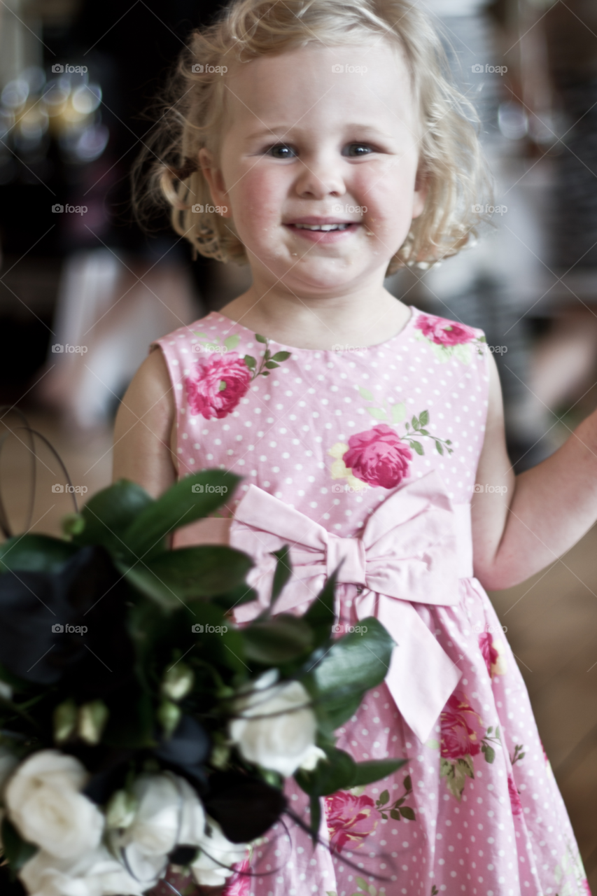 green flowers happy pink by ahilton2007